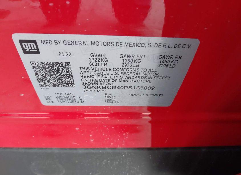 Photo 9 of 2023 Chevrolet Blazer FWD 2LT (VIN 3GNKBCR40PS165809)