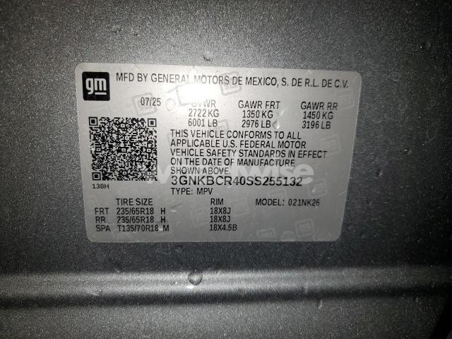 Photo 13 of 2025 CHEVROLET BLAZER 2LT (VIN 3GNKBCR40SS255132)