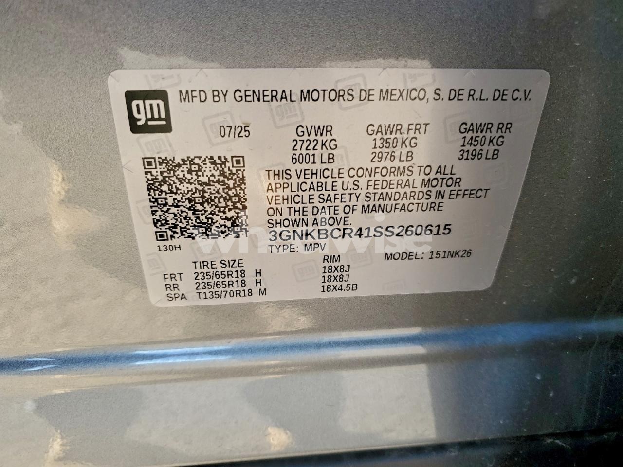 Photo 13 of 2025 CHEVROLET BLAZER 2LT (VIN 3GNKBCR41SS260615)