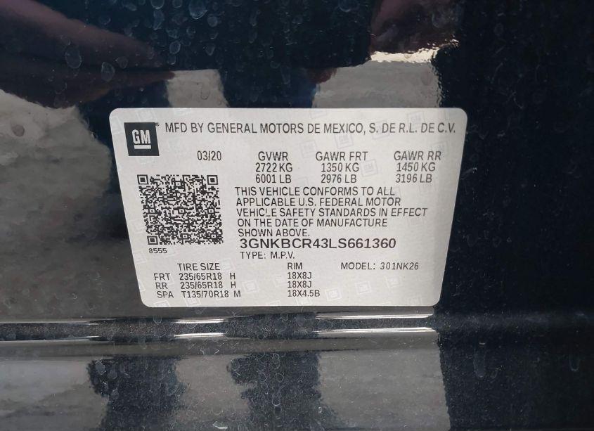 Photo 9 of 2020 Chevrolet Blazer FWD 2LT (VIN 3GNKBCR43LS661360)