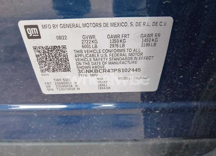 Photo 9 of 2023 Chevrolet Blazer FWD 2LT (VIN 3GNKBCR43PS102445)