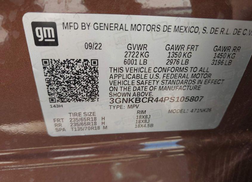 Photo 9 of 2023 Chevrolet Blazer FWD 2LT (VIN 3GNKBCR44PS105807)