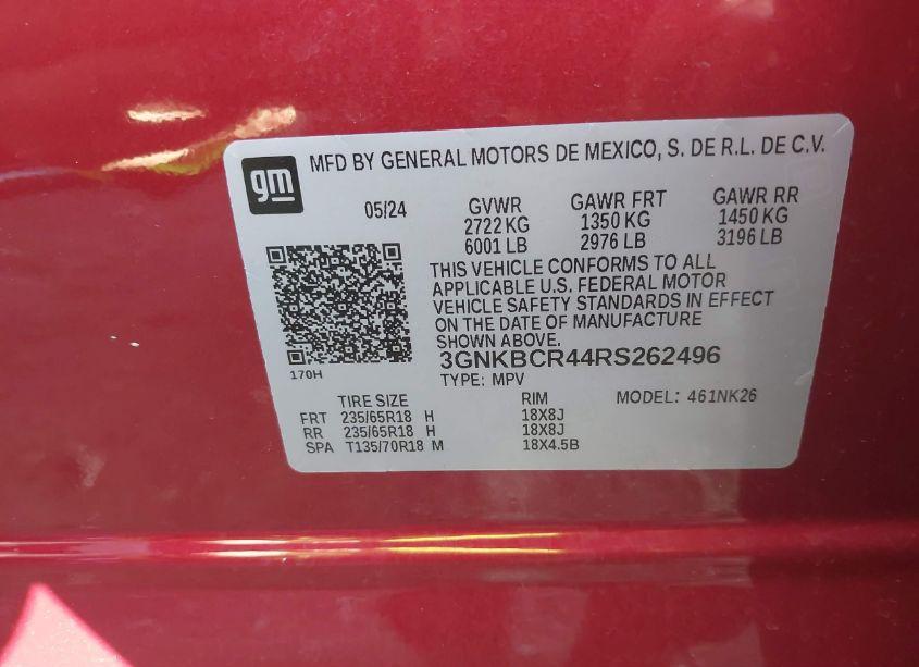 Photo 9 of 2024 Chevrolet Blazer FWD 2LT (VIN 3GNKBCR44RS262496)