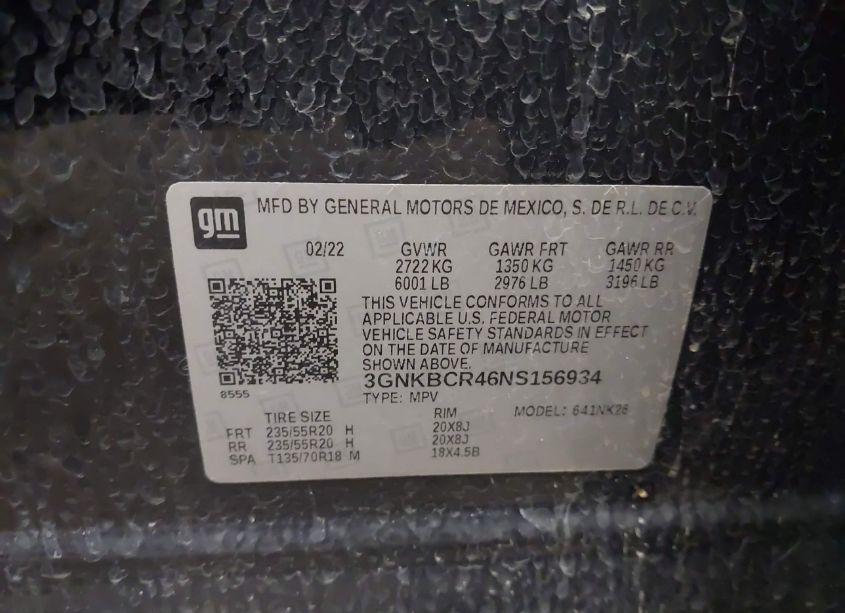 Photo 9 of 2022 Chevrolet Blazer FWD 2LT (VIN 3GNKBCR46NS156934)