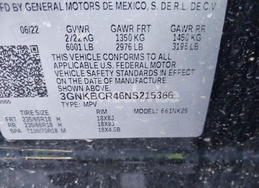 Photo 9 of 2022 Chevrolet Blazer FWD 2LT (VIN 3GNKBCR46NS215366)