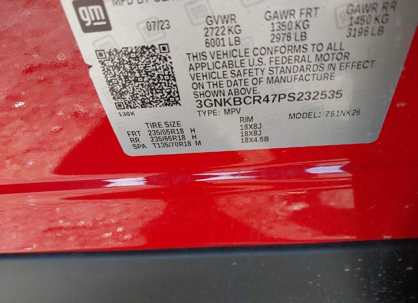 Photo 9 of 2023 Chevrolet Blazer FWD 2LT (VIN 3GNKBCR47PS232535)