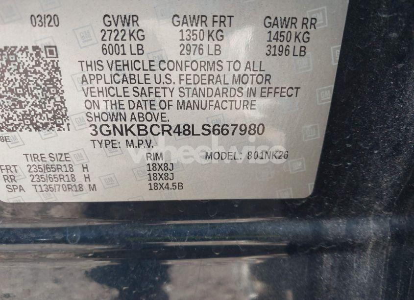 Photo 9 of 2020 Chevrolet Blazer FWD 2LT (VIN 3GNKBCR48LS667980)