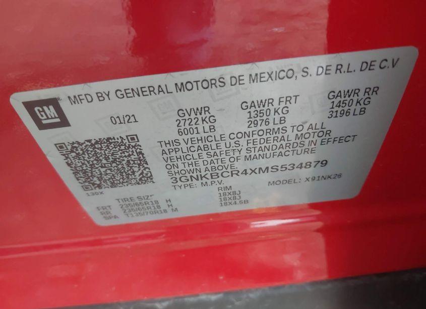 Photo 9 of 2021 Chevrolet Blazer FWD 2LT (VIN 3GNKBCR4XMS534879)