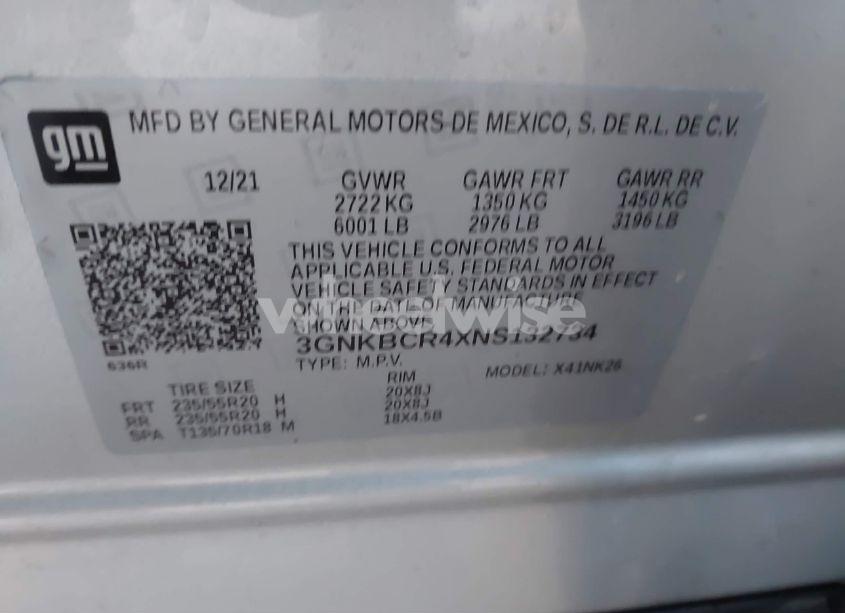 Photo 9 of 2022 Chevrolet Blazer FWD 2LT (VIN 3GNKBCR4XNS132734)