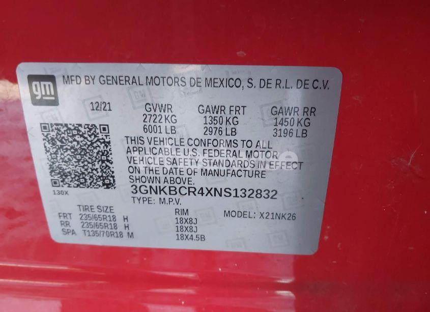 Photo 9 of 2022 Chevrolet Blazer FWD 2LT (VIN 3GNKBCR4XNS132832)