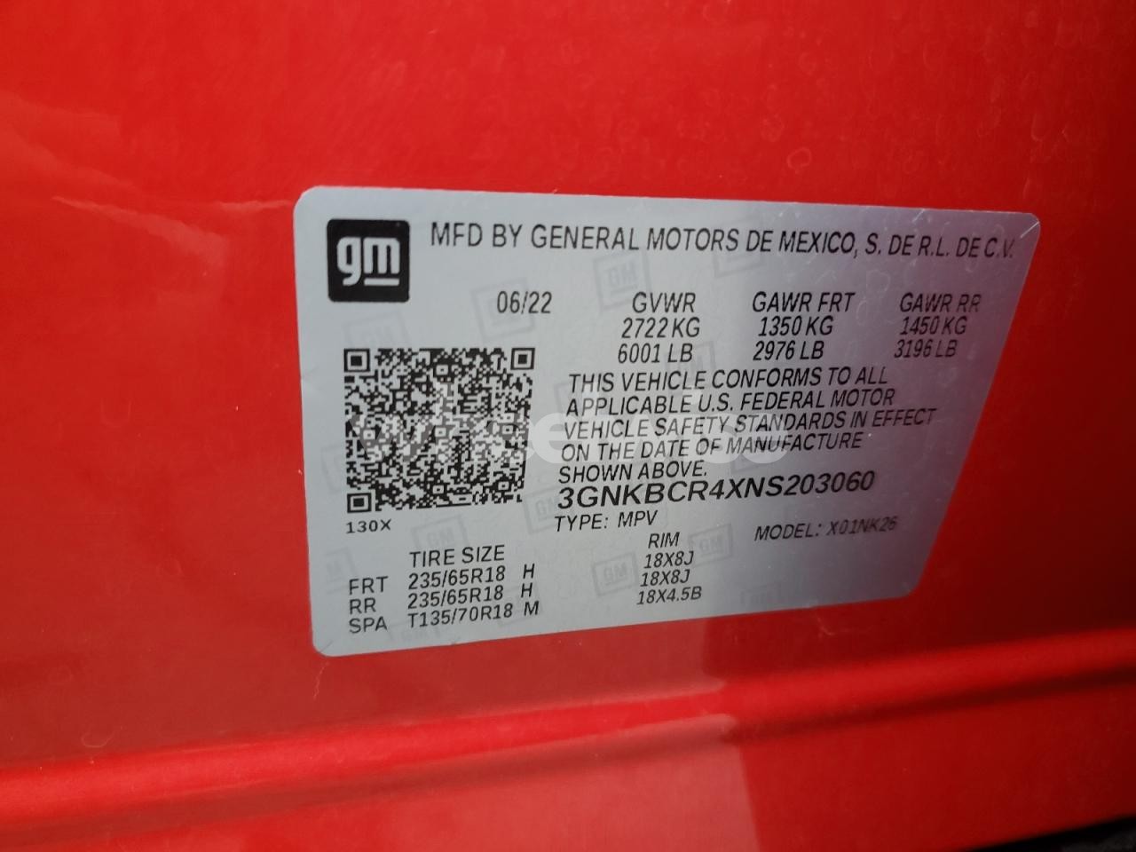 Photo 14 of 2022 CHEVROLET BLAZER 2LT (VIN 3GNKBCR4XNS203060)