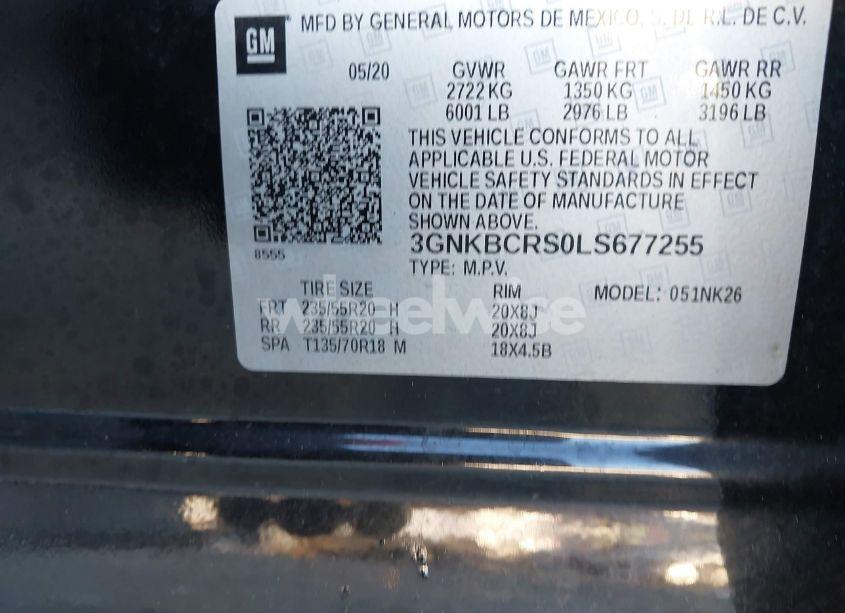 Photo 8 of 2020 Chevrolet Blazer FWD 2LT (VIN 3GNKBCRS0LS677255)