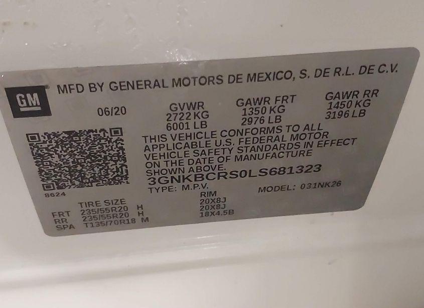 Photo 9 of 2020 Chevrolet Blazer FWD 2LT (VIN 3GNKBCRS0LS681323)