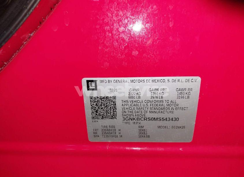 Photo 9 of 2021 Chevrolet Blazer FWD 2LT (VIN 3GNKBCRS0MS543430)