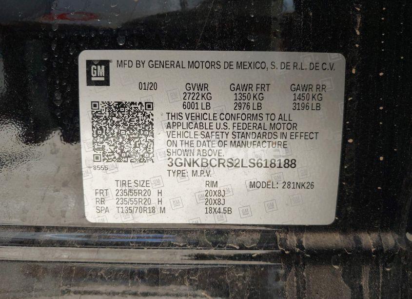 Photo 9 of 2020 Chevrolet Blazer FWD 2LT (VIN 3GNKBCRS2LS618188)