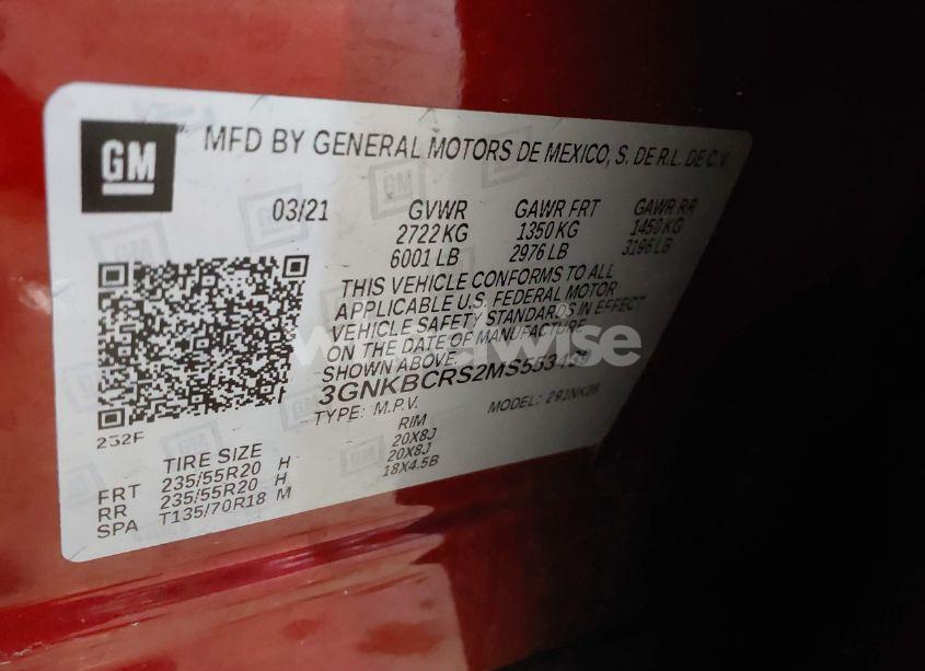 Photo 9 of 2021 Chevrolet Blazer FWD 2LT (VIN 3GNKBCRS2MS553439)