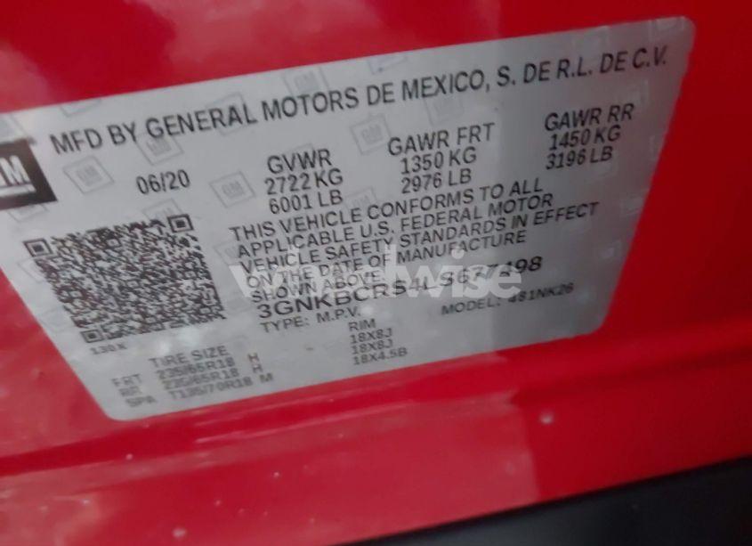 Photo 9 of 2020 Chevrolet Blazer FWD 2LT (VIN 3GNKBCRS4LS677498)