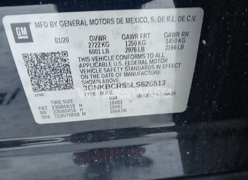 Photo 9 of 2020 Chevrolet Blazer FWD 2LT (VIN 3GNKBCRS5LS626513)