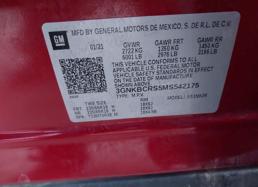 Photo 9 of 2021 Chevrolet Blazer FWD 2LT (VIN 3GNKBCRS5MS542175)