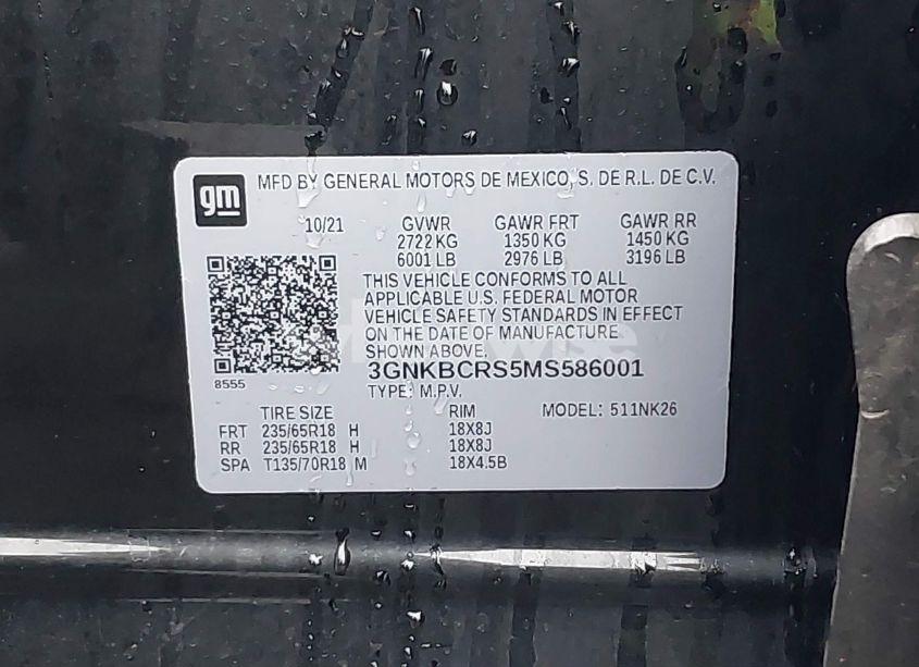 Photo 9 of 2021 Chevrolet Blazer FWD 2LT (VIN 3GNKBCRS5MS586001)