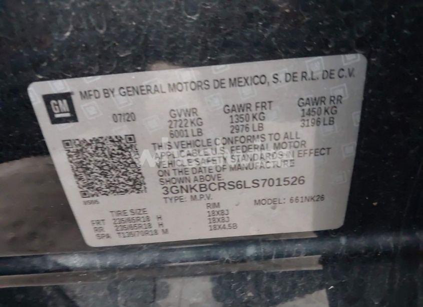 Photo 9 of 2020 Chevrolet Blazer FWD 2LT (VIN 3GNKBCRS6LS701526)