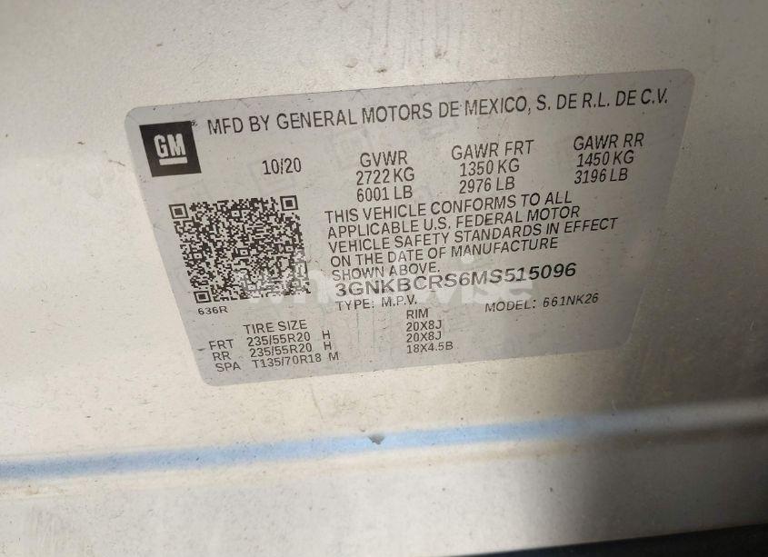 Photo 9 of 2021 Chevrolet Blazer FWD 2LT (VIN 3GNKBCRS6MS515096)