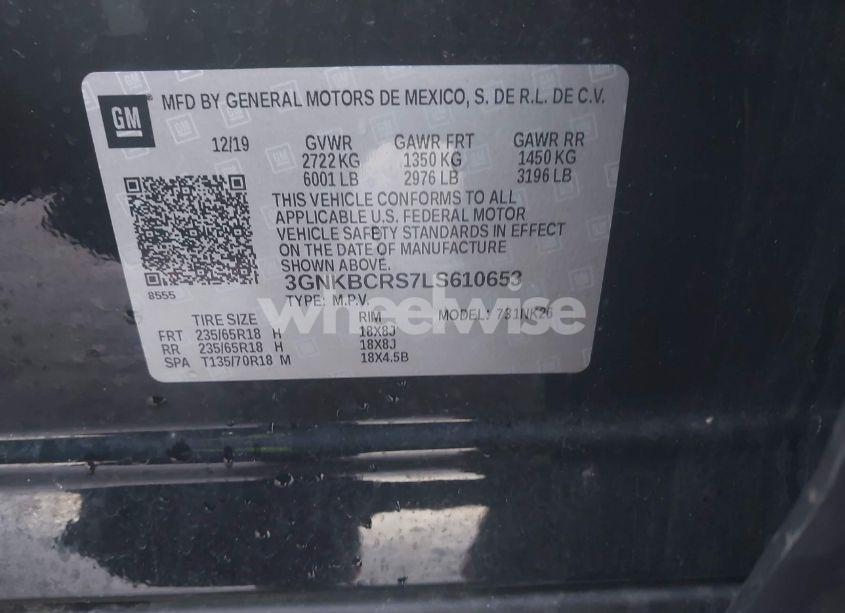 Photo 9 of 2020 Chevrolet Blazer FWD 2LT (VIN 3GNKBCRS7LS610653)