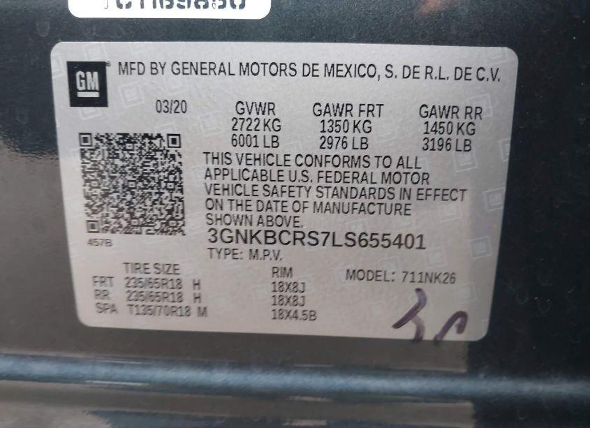 Photo 9 of 2020 Chevrolet Blazer FWD 2LT (VIN 3GNKBCRS7LS655401)