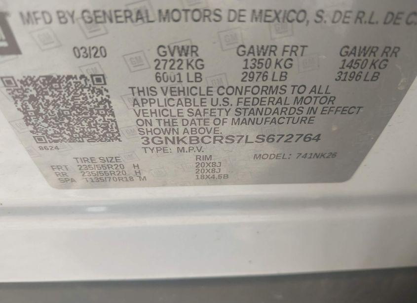 Photo 9 of 2020 Chevrolet Blazer FWD 2LT (VIN 3GNKBCRS7LS672764)