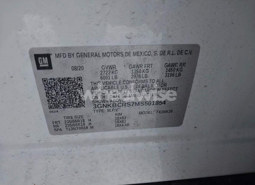 Photo 9 of 2021 Chevrolet Blazer FWD 2LT (VIN 3GNKBCRS7MS501854)