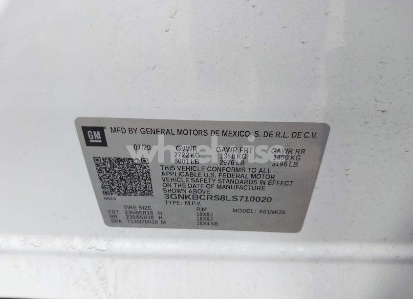 Photo 9 of 2020 Chevrolet Blazer FWD 2LT (VIN 3GNKBCRS8LS710020)