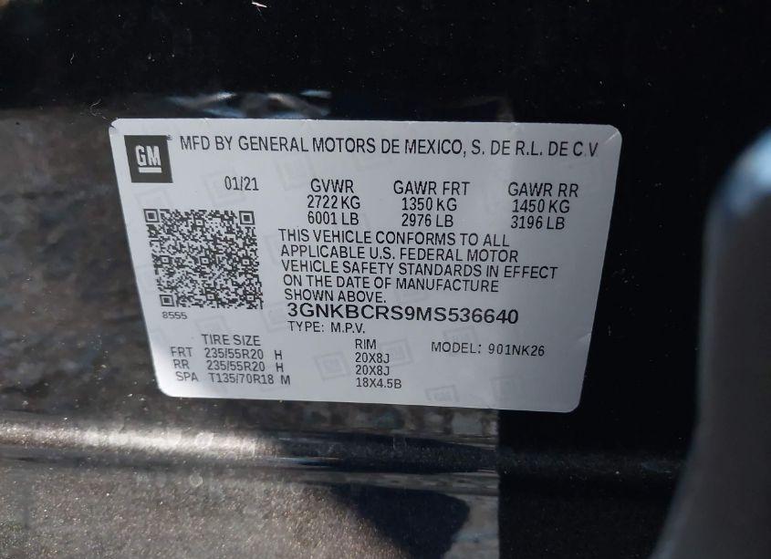 Photo 9 of 2021 Chevrolet Blazer FWD 2LT (VIN 3GNKBCRS9MS536640)