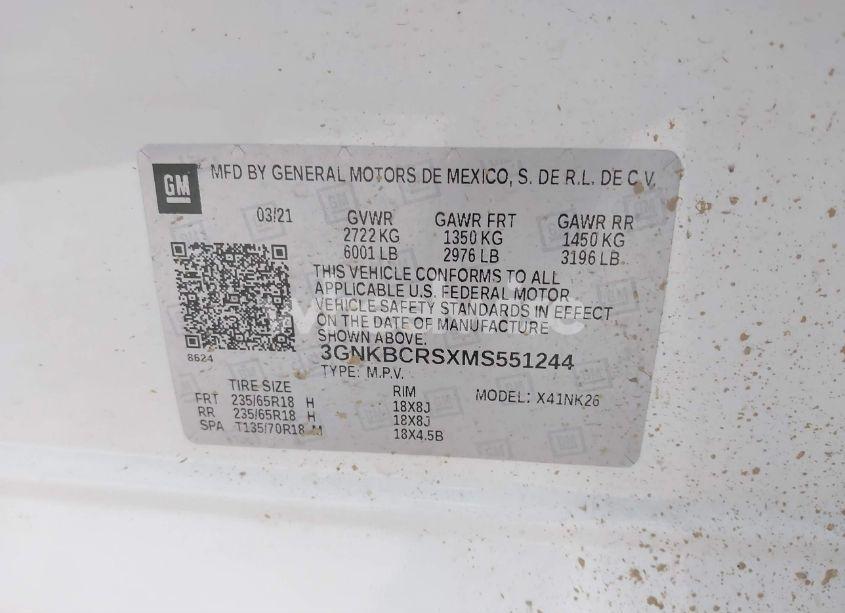 Photo 9 of 2021 Chevrolet Blazer FWD 2LT (VIN 3GNKBCRSXMS551244)