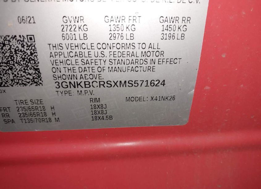 Photo 9 of 2021 Chevrolet Blazer FWD 2LT (VIN 3GNKBCRSXMS571624)