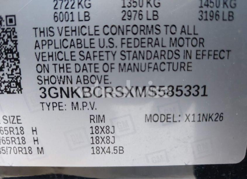 Photo 9 of 2021 Chevrolet Blazer FWD 2LT (VIN 3GNKBCRSXMS585331)