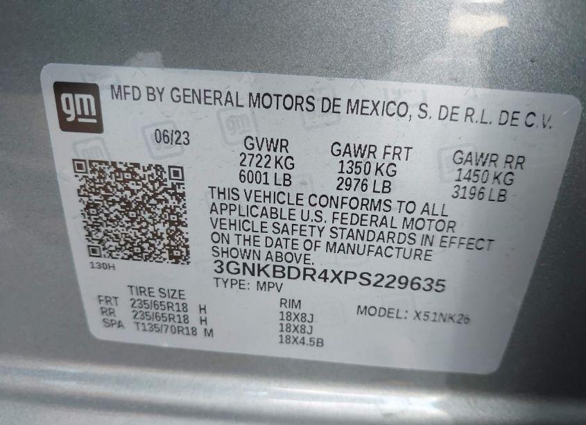 Photo 9 of 2023 Chevrolet Blazer FWD 3LT (VIN 3GNKBDR4XPS229635)