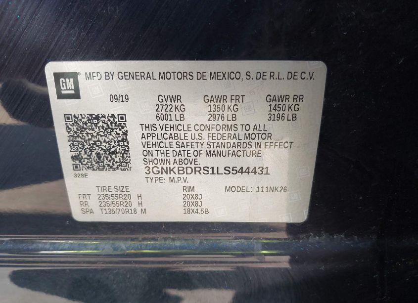 Photo 9 of 2020 Chevrolet Blazer FWD 3LT (VIN 3GNKBDRS1LS544431)