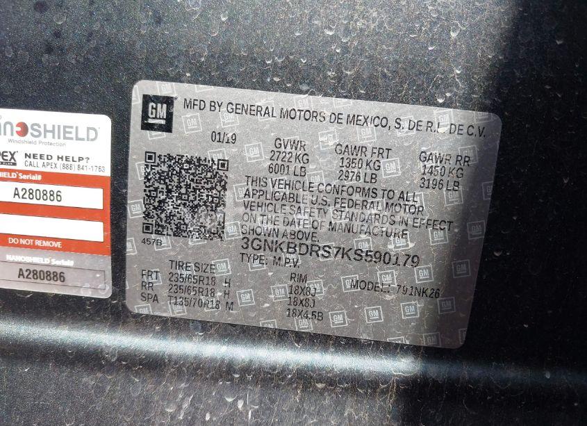 Photo 9 of 2019 Chevrolet Blazer (VIN 3GNKBDRS7KS590179)