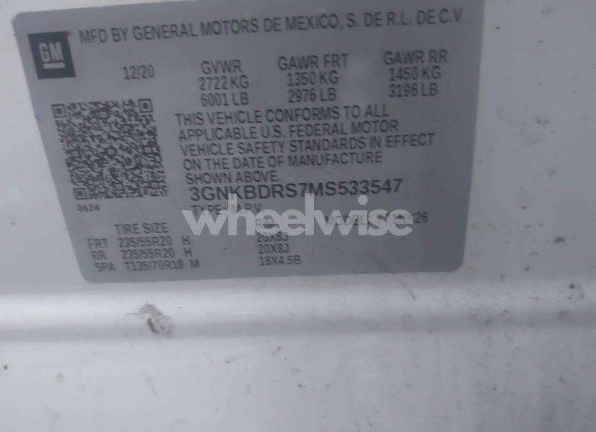 Photo 9 of 2021 Chevrolet Blazer FWD 3LT (VIN 3GNKBDRS7MS533547)