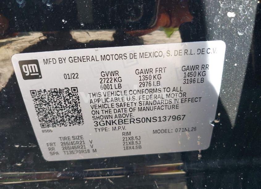 Photo 9 of 2022 Chevrolet Blazer FWD RS (VIN 3GNKBERS0NS137967)