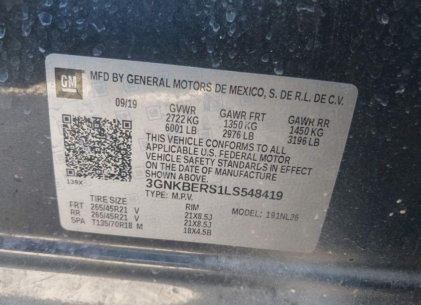 Photo 9 of 2020 Chevrolet Blazer FWD RS (VIN 3GNKBERS1LS548419)