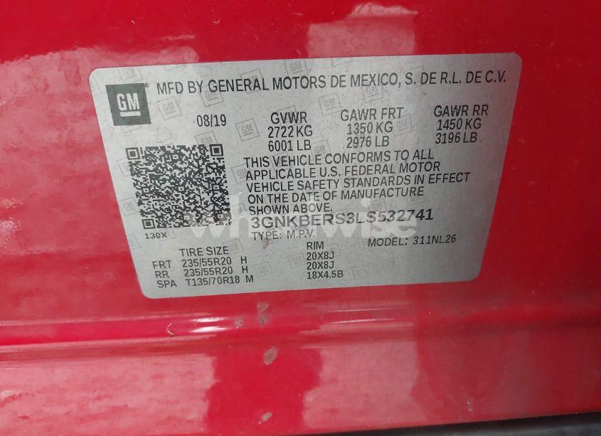 Photo 9 of 2020 Chevrolet Blazer FWD RS (VIN 3GNKBERS3LS532741)