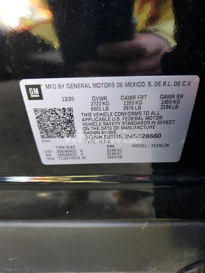 Photo 13 of 2021 CHEVROLET BLAZER RS (VIN 3GNKBERS3MS528660)