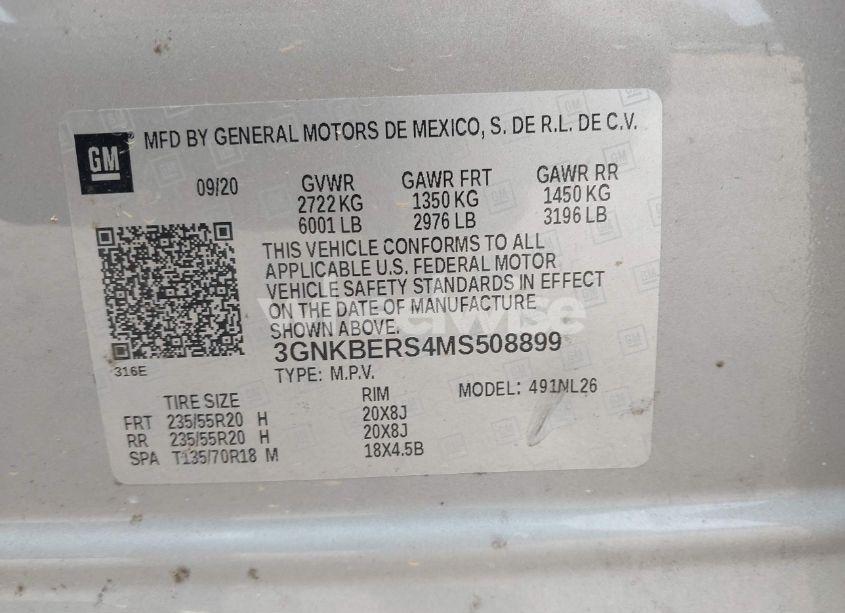 Photo 9 of 2021 Chevrolet Blazer FWD RS (VIN 3GNKBERS4MS508899)