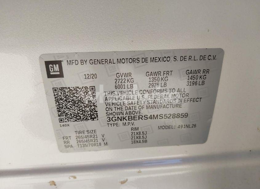 Photo 9 of 2021 Chevrolet Blazer FWD RS (VIN 3GNKBERS4MS528859)