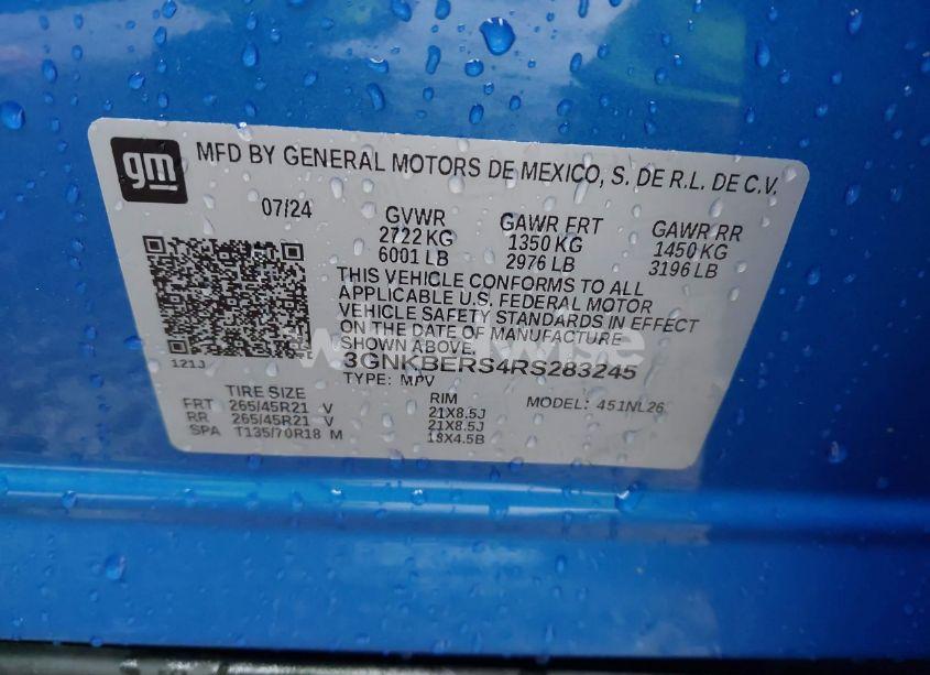 Photo 9 of 2024 Chevrolet Blazer FWD RS (VIN 3GNKBERS4RS283245)