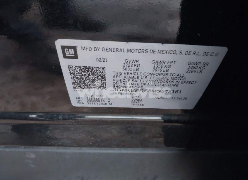 Photo 9 of 2021 Chevrolet Blazer FWD RS (VIN 3GNKBERS5MS543161)