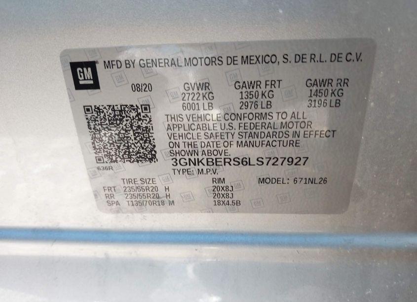 Photo 9 of 2020 Chevrolet Blazer FWD RS (VIN 3GNKBERS6LS727927)