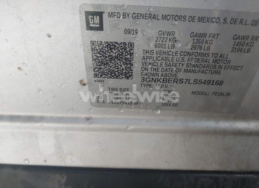 Photo 9 of 2020 Chevrolet Blazer FWD RS (VIN 3GNKBERS7LS549168)