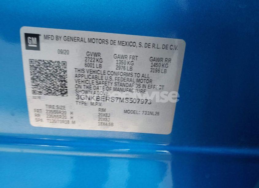 Photo 9 of 2021 Chevrolet Blazer FWD RS (VIN 3GNKBERS7MS507973)